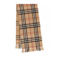 Cashmere-Blend Tweed Check Scarf