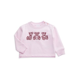 Baby Girls & Little Girls Teddy Sweatshirt