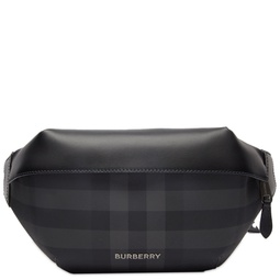 Burberry Sonny Check Waist Bag Charcoal