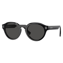 mens 50mm black sunglasses be4404f-300187-50