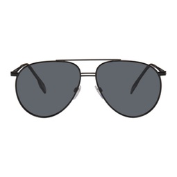 Black Aviator Sunglasses 231376M134024
