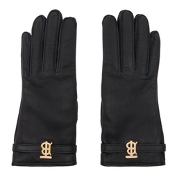 Black Monogram Gloves 232376M135001