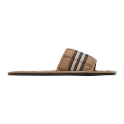 Brown Alixa Flat Sandals 222376F124017