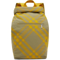 Yellow Roll Backpack 232376M166012