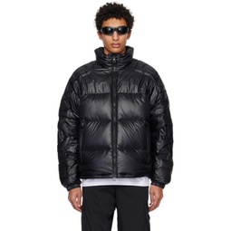 Black Quilted Down Jacket 231376M178000