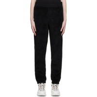 Black Embroidered Lounge Pants 231376F086001
