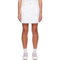 White EKD Denim Miniskirt 232376F090008