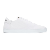White Embossed Sneakers 232376M237009