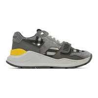 Gray Vintage Check Sneakers 231376M237000
