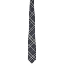 Gray Vintage Check Tie 232376M158002