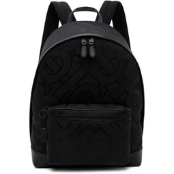 Black Monogram Backpack 231376M166000