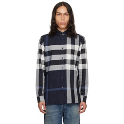 Blue Check Shirt 232376M192022