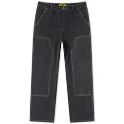 Butter Goods Washed Canvas Double Knee Pant Black