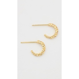 Rope Open Hoop Earrings