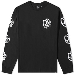 By Parra Long Sleeve Circle Tweak Logo T-Shirt Black