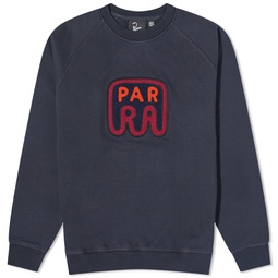 By Parra Fast Food Logo Crew Sweat Navy