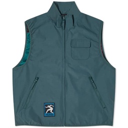 By Parra Ghost Cave Reversible Vest Green