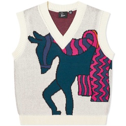 By Parra Knitted Horse Vest Off White