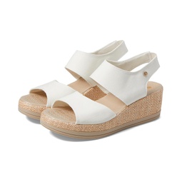 Womens Bzees Reveal Ankle Strap Wedge Sandals