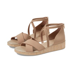 Womens Bzees Bali Sand Strappy Wedge Sandals