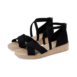 Womens Bzees Bali Sand Strappy Wedge Sandals
