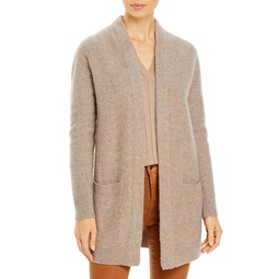 Open Front Brushed Cashmere Cardigan - 100% Exclusive