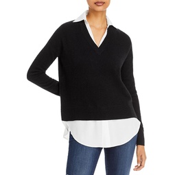 Layered Look Cashmere Sweater - 100% Exclusive