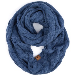 C.C CC Winter Soft Matching Unisex Chunky Knit Cowl Loop Infinity Scarf