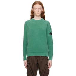 Green Crewneck Sweater 231357F096005