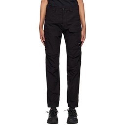Black Garment Dyed Trousers 231357F087011