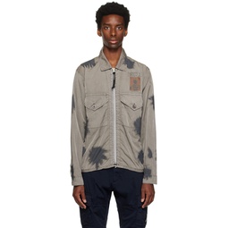 Gray Pigment Dyed Jacket 231357M180070