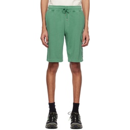 Green Flap Pocket Shorts 231357M193004