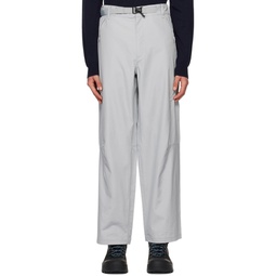 Gray Belted Trousers 231357M191004