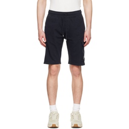 Navy Garment Dyed Shorts 222357M193006