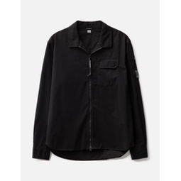 GABARDINE ZIPPED SHIRT