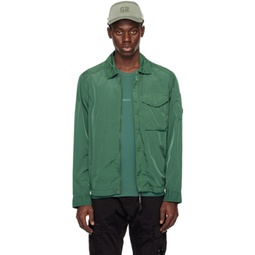 Green Pocket Jacket 241357M180018