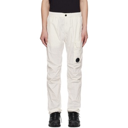 White Garment-Dyed Sweatpants 231357M190004