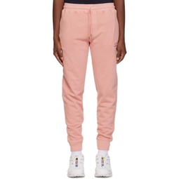 Pink Tapered Sweatpants 231357M190017