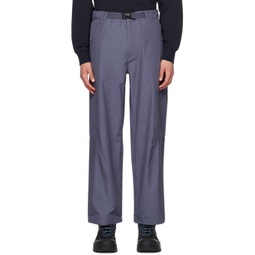 Blue Belted Trousers 231357M191005