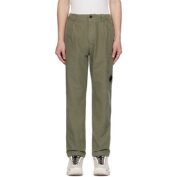 Green Garment-Dyed Cargo Pants 231357M188022