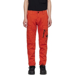 Orange Garment-Dyed Cargo Pants 231357M188009