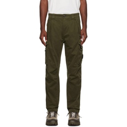 Green Garment-Dyed Cargo Pants 232357M188010