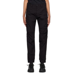 Black Garment-Dyed Trousers 231357F087011