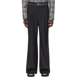 Gray Four Pocket Trousers 241299M191008