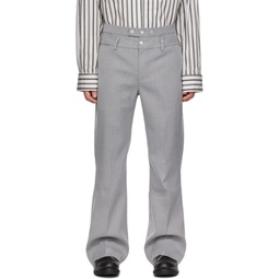 Gray Corbusian Tailored Trousers 231299M191013