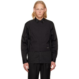 Black Layered Shirt 231299M192002
