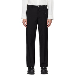 Black Standard Suit Trousers 241299M191005