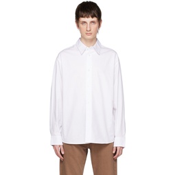 White Oversized Shirt 231824M192001