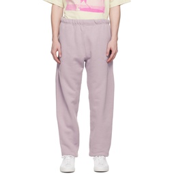 Purple Relaxed Fit Lounge Pants 222824M190004