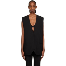 Black Valentina Vest 231998F057003